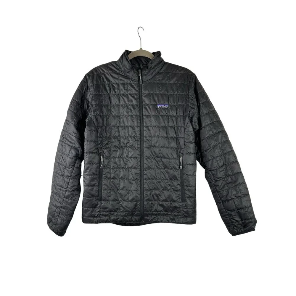 Patagonia Nano Puff Jacket Mens Small Black Insulated Full Zip Hiking Outdoor - Picture 7 of 14